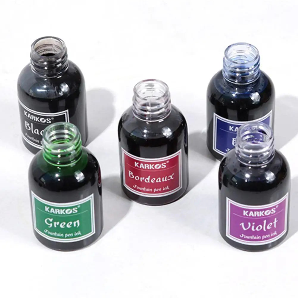 30ml Fountain Pen Ink – Non-Clogging, Water-Soluble, 10 Colors