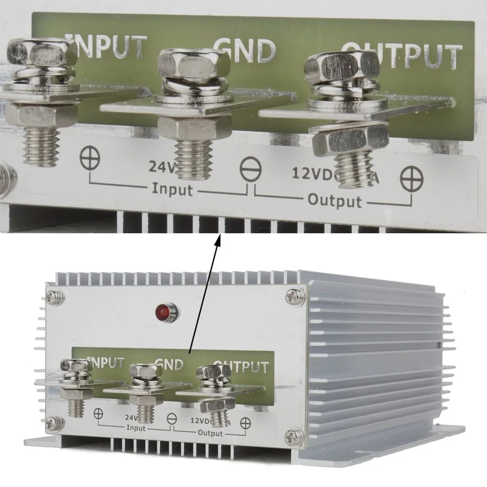 Voltage Converter Regulator DC 24V to DC 12V 60A 720W Truck Power Transformer Oasis Select