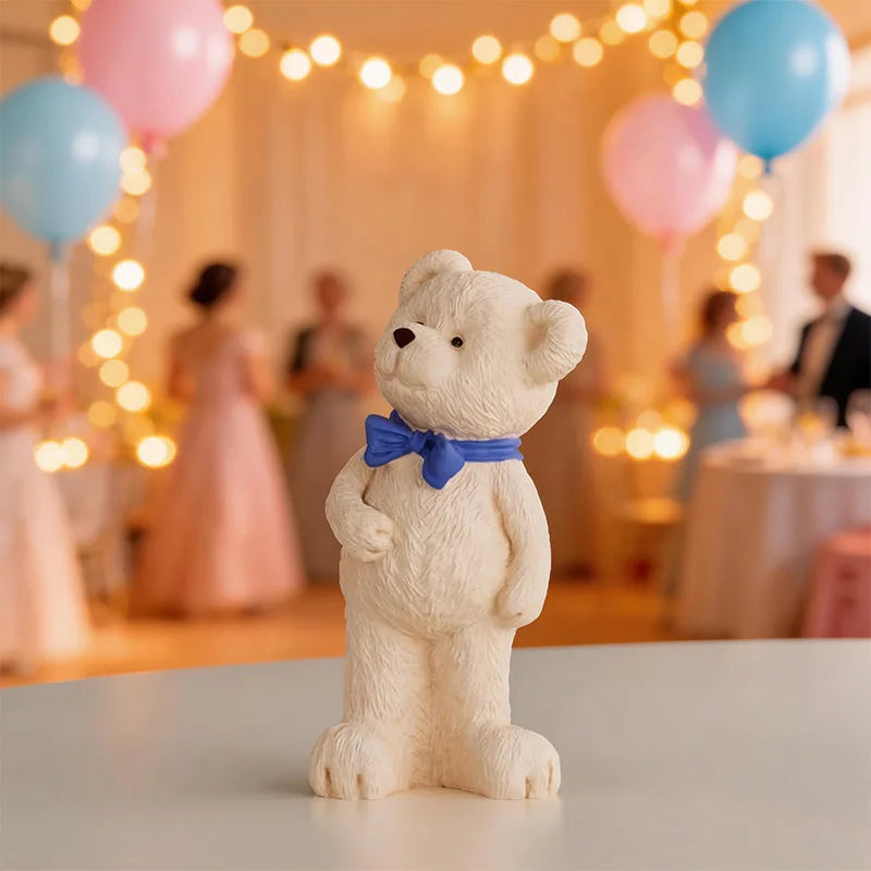 Valentine's Day Gift 3D Teddy Bear Couple Silicone Candle Mold Hugging Bear Couple Shape Epoxy Resin Mold Soap Making Tool Decor Oasis Select