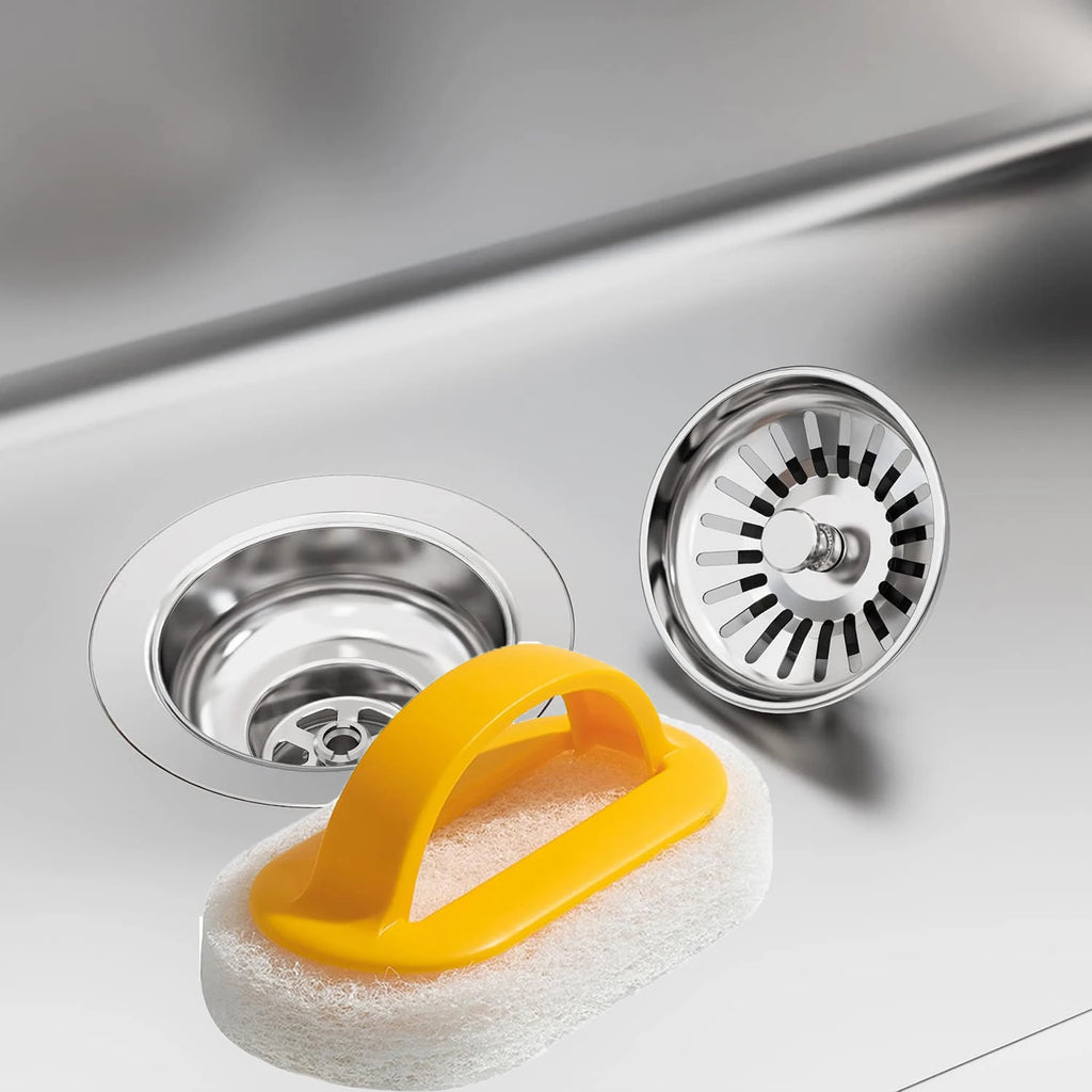 2pcs Kitchen Sink Strainer Stoppers and 1pc Sink Cleaning Cloth, Drain Plug, Sink Filter, Kitchen Floor Drain Tool Oasis Select