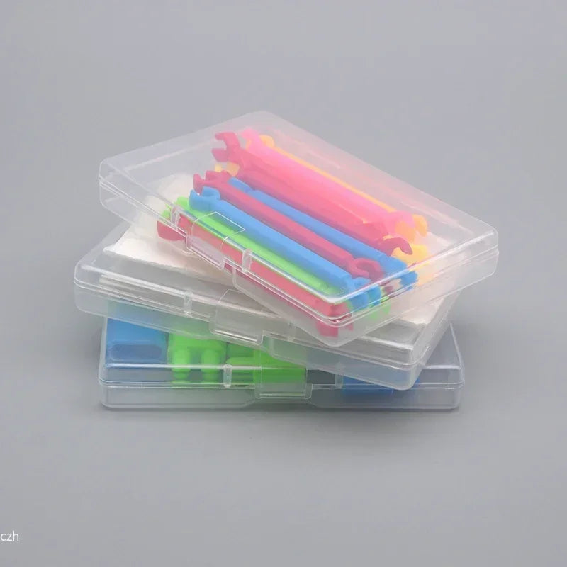 Set of 5 Clear Plastic Storage Boxes | Small Item Organizers Plastic Storage Boxes Oasis Select