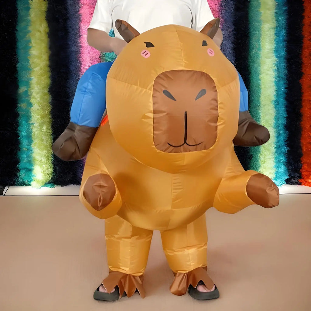 Blow Up Costumes for Adults Funny Kids Capybara Blow Up Outfit Festival Cosplay Dress up for Children Boys Birthday Party Oasis Select
