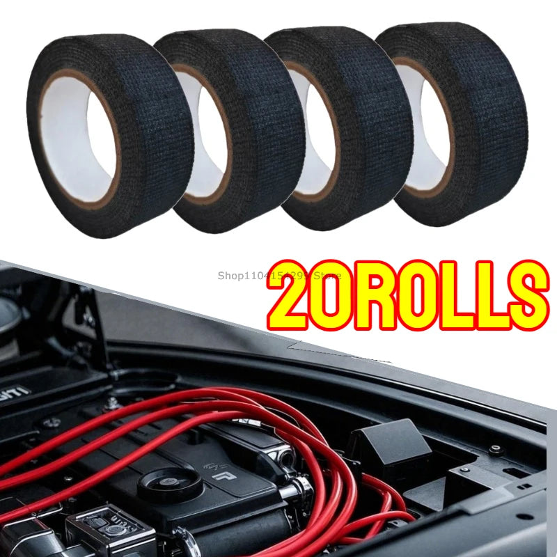 Electrical Insulating Tape Heat Resistant Harness Tape 9/15/50MM Car Cable Harness Wiring Loom Protection Waterproof Tape Oasis Select