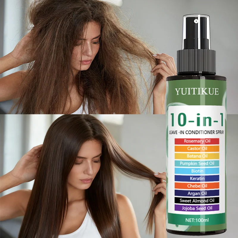 YUITIKUE 10-in-1 Leave-In Hair Treatment – Rosemary & Argan Oil