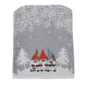 Christmas Chair Covers, Santa Claus Snowflakes and Christmas Tree Printed Christmas Dining Chair Slipcovers for Xmas Party Oasis Select Grey