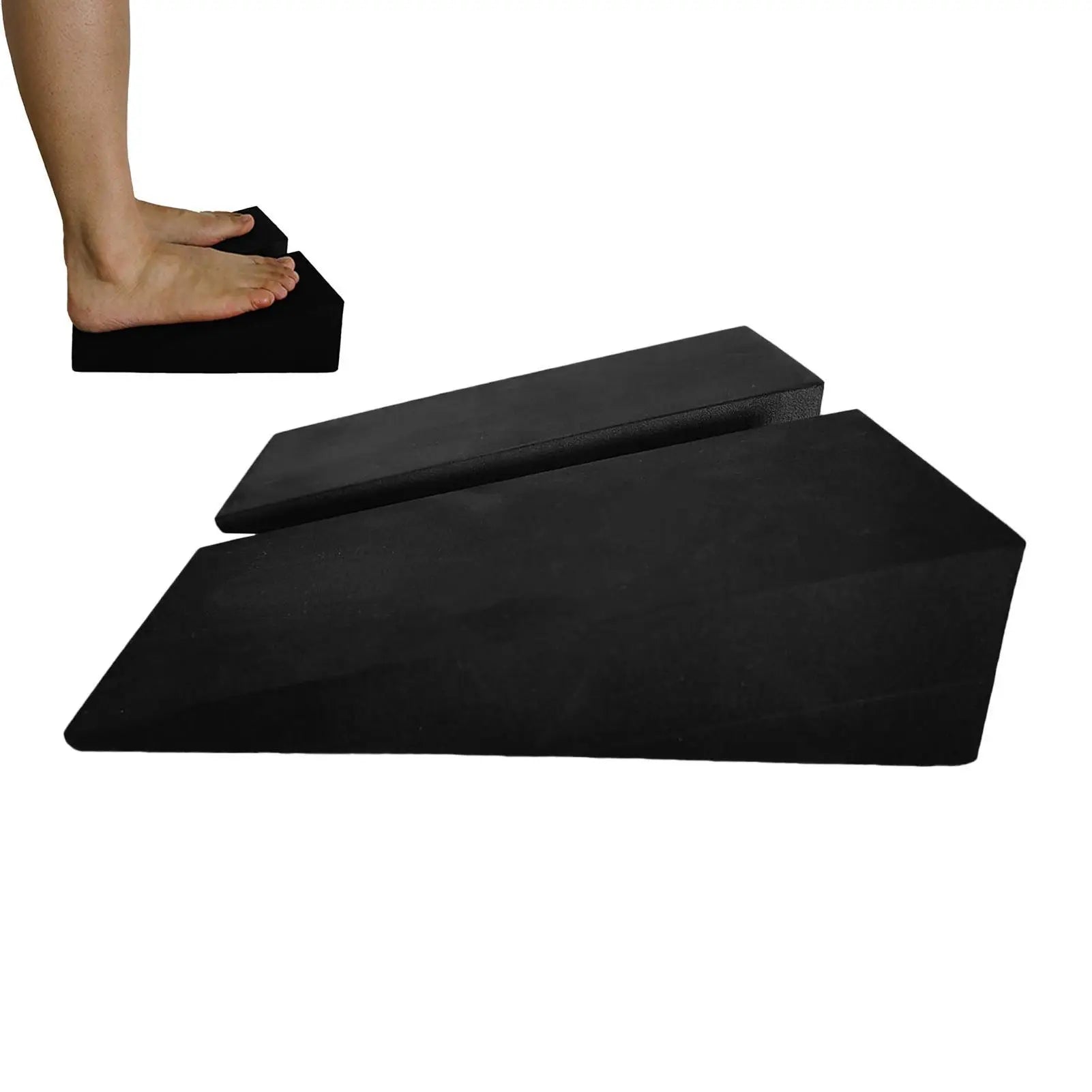 1Pairs Yoga Wedge Blocks EVA Foam Yoga Wedge Stretch Slant Boards Exercise Yoga Block Pilates Wedge Squats Fitness Accessories Oasis Select