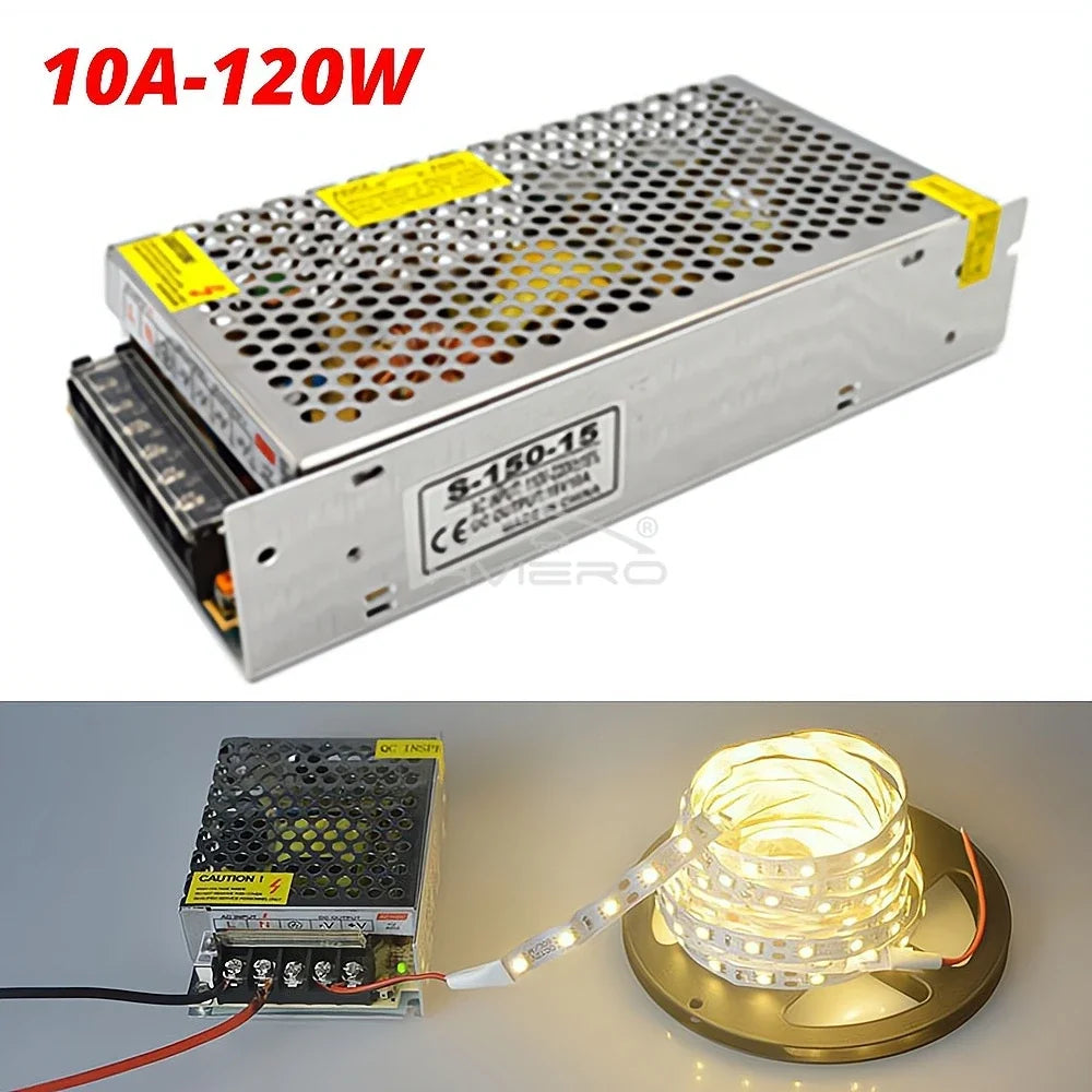 DC 12V Switching Power Supply Adapter for LED Strip Lights