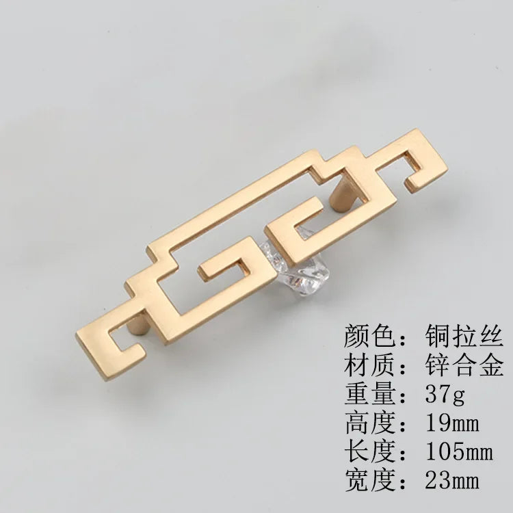 Drawer Pull, Cabinet Hardware, Sturdy Parts Cupboard Handle for Bedroom Closet Oasis Select Copper wire drawin64