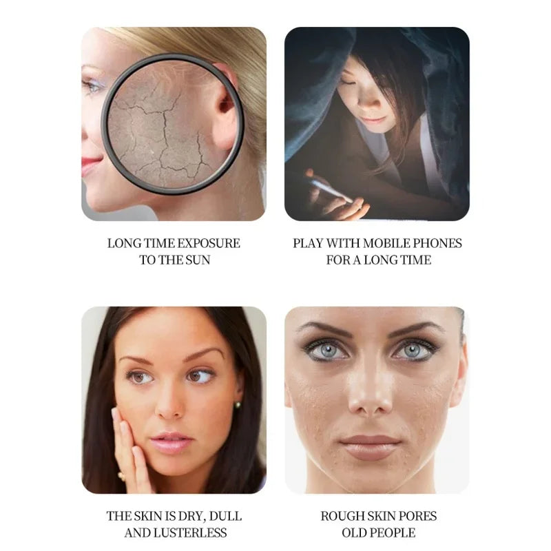 20pcs/box BIOAOUA Rice Raw Pulp Sleep Facial Mask Moisturize Brighten Whitening Oasis Select