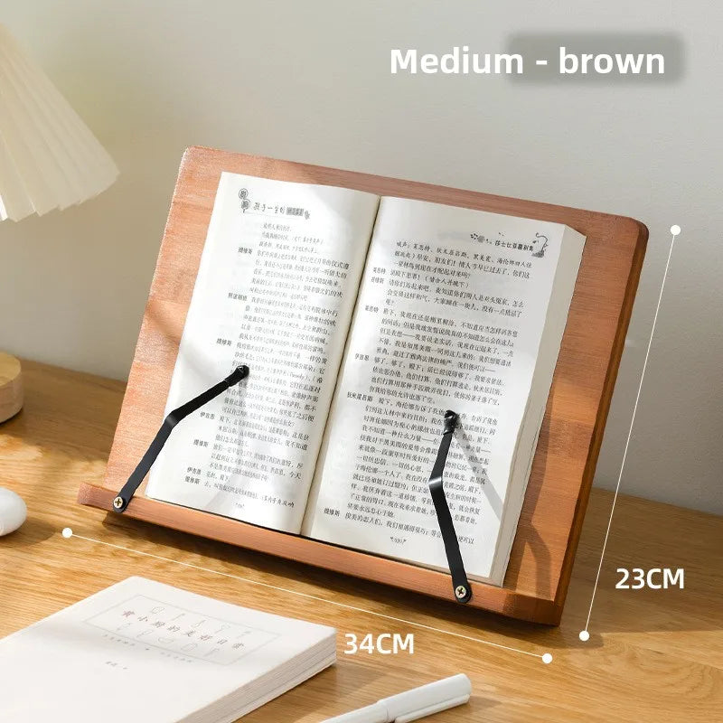 Reading stand Reading stand Children's reading books Fixed artifact Desktop bookshelf Bookstand copybook post stand Oasis Select Brown medium