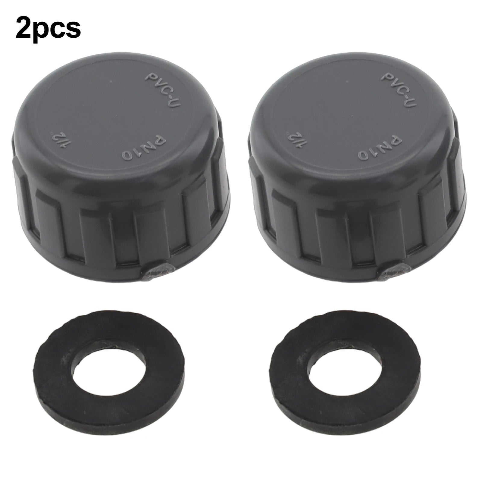 2pcs PVC Female Thread End Cap Connector 20mm/25mm/32mm Hose Connector With Rubber Seals Water Pipe Connector Fittings Oasis Select