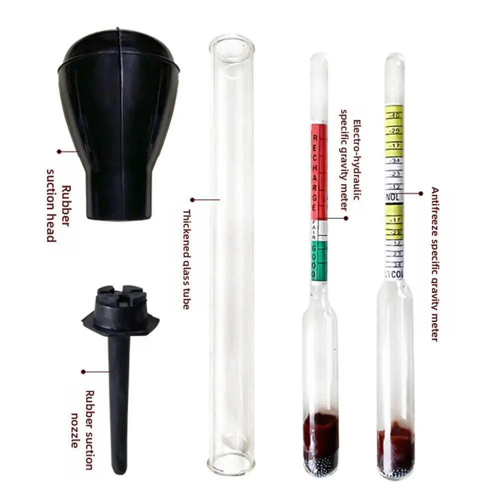 Battery Hydrometer Fast Dectection Electro Hydraulic Density Meter Car Repairing Tools Oasis Select