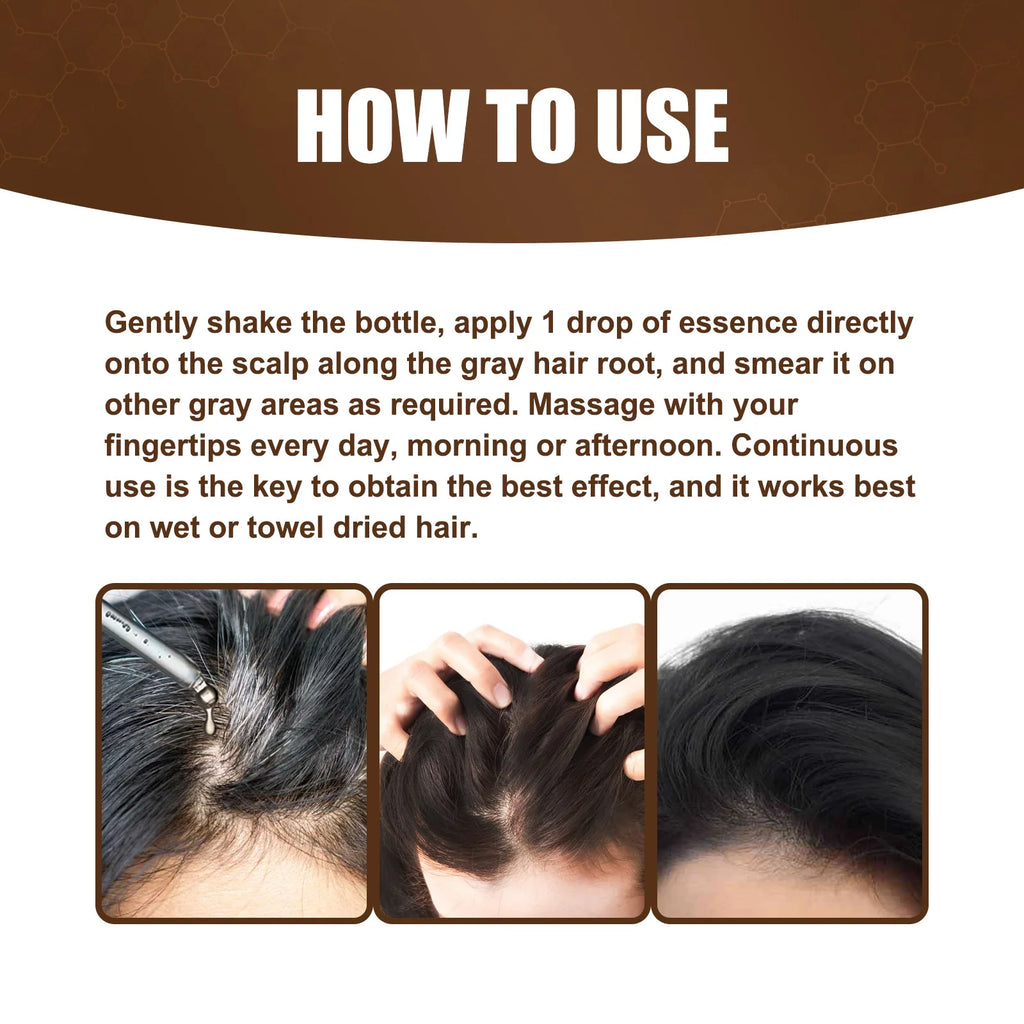 Jaysuing Hair Care Serum Anti Grey Repair Natural Color Smoothing Hairs Deep Nourishing Easy Absorb Daily Hair Care Essence Oil Oasis Select