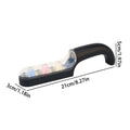 Handheld Cutter Sharpener Level 3 Quick Sharpening Tool Knife Sharpener With Anti-slip Base Kitchen Small Tools Stone Knives Oasis Select Black 1PC