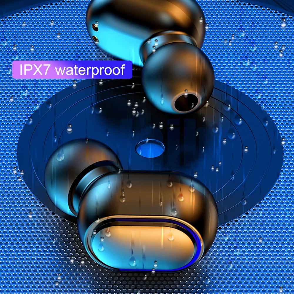 E7S TWS Wireless Headphones Bluetooth Earphone Control Sport Headset Waterproof Microphone Music Earphone Work On All Smartphone Oasis Select