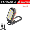 Multi-function Flashlight Floodlight Built-in Battery Magnetic Work Light Suction Power Display Car Repair Emergency Lamps Oasis Select W598A small