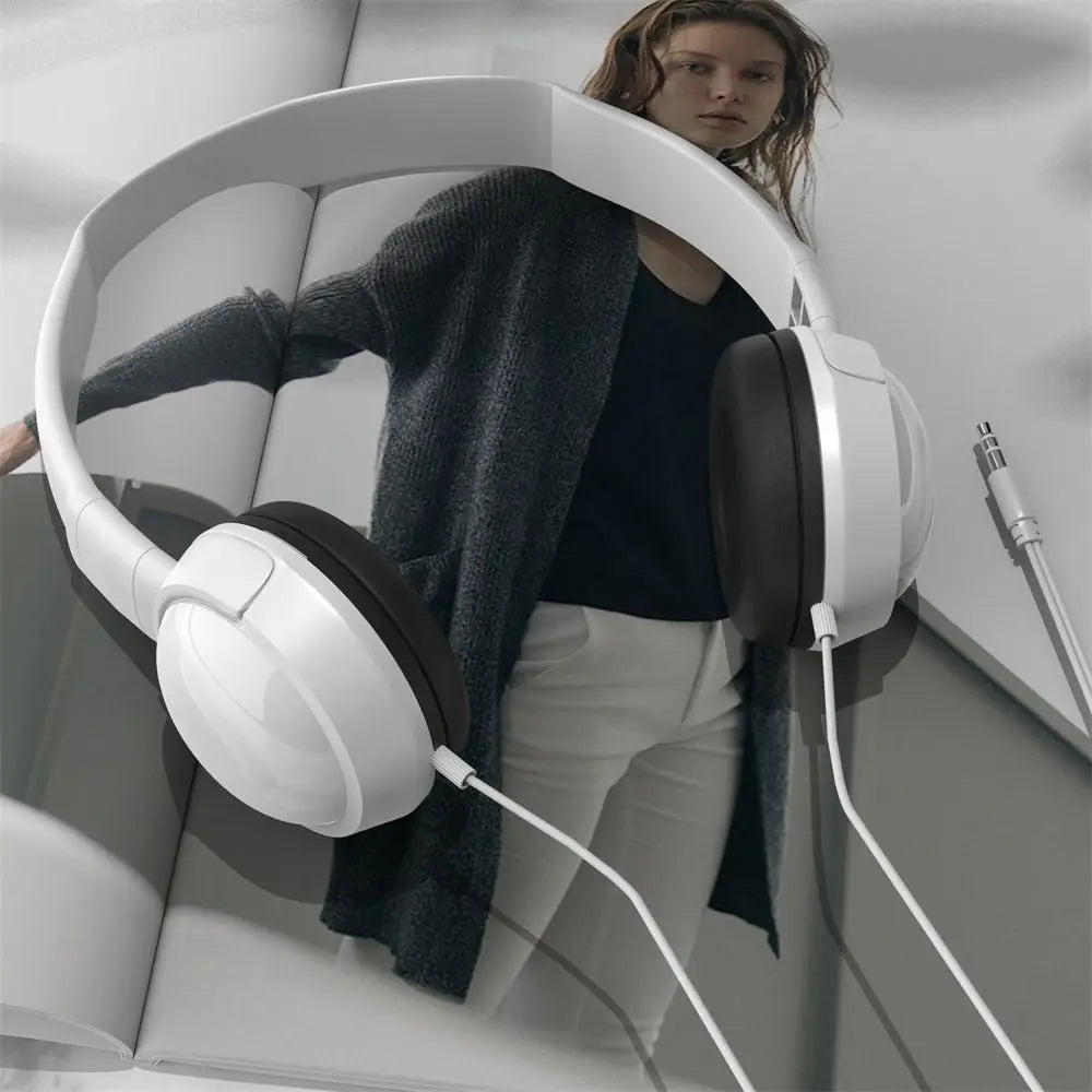 Music Earbuds Over Ear Wierd Headphones HiFi Stereo Music Stereo 3.5mm Headset Adjustable Audio Bass Macaron Headphone Tablet Oasis Select