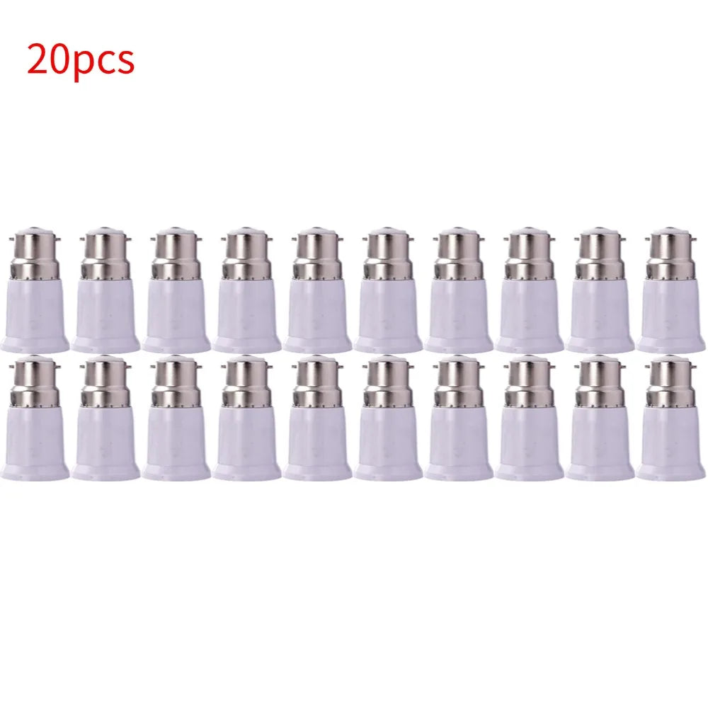 B22 to E27 Lamp Holder Converter holder Bayonet to Screw Lamp Light Socket Bulb Base Spliter Extension Adapter LED Corn Bulb Oasis Select 20pcs