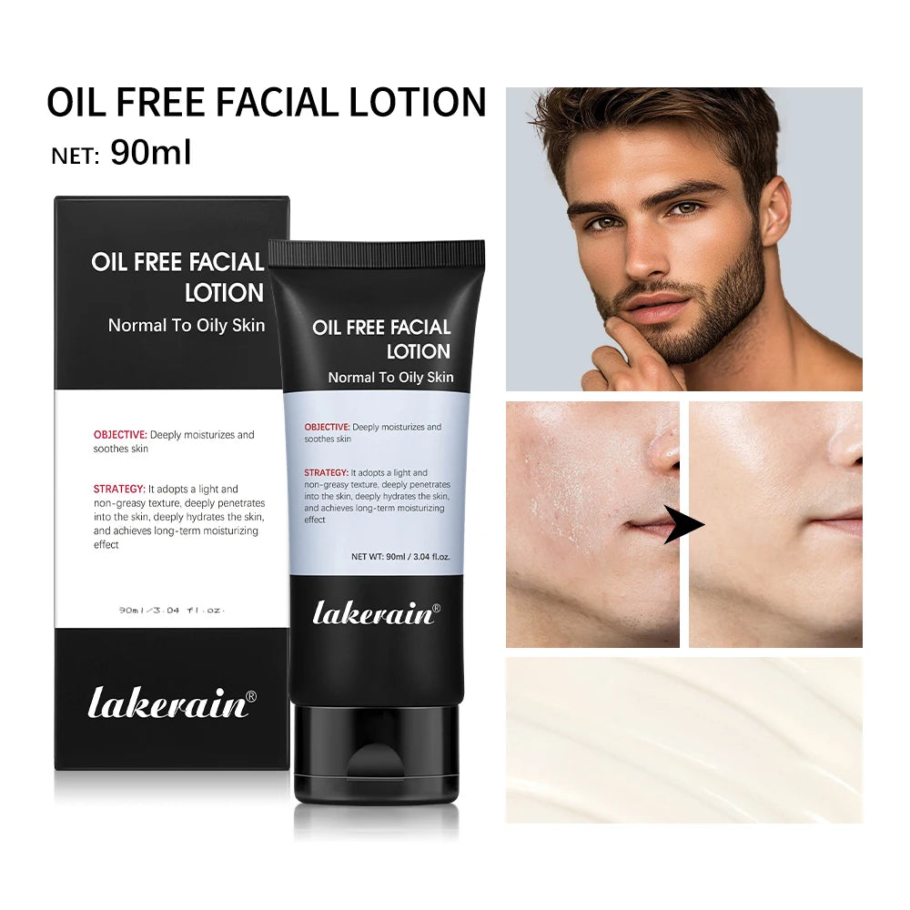 Men's Oil-Free Hydrating Facial Lotion | Lakerain 90ml