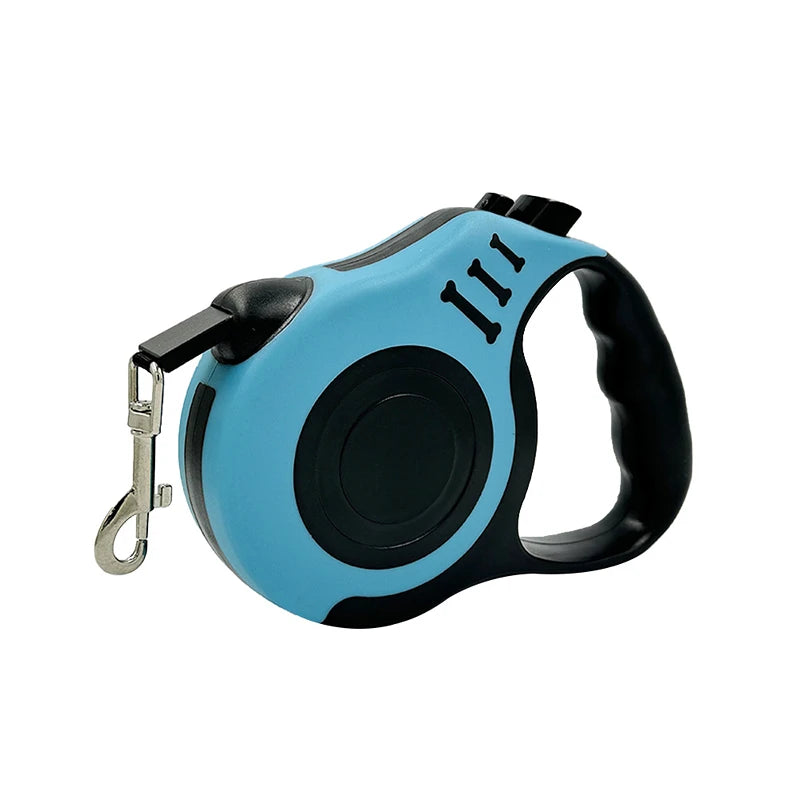 3m 5m Dog Leash for Small Dogs Cat Automatic Retractable Durable Nylon Lead Puppy Outdoor Travel Walking Hiking Traction Rope Oasis Select Blue 5M