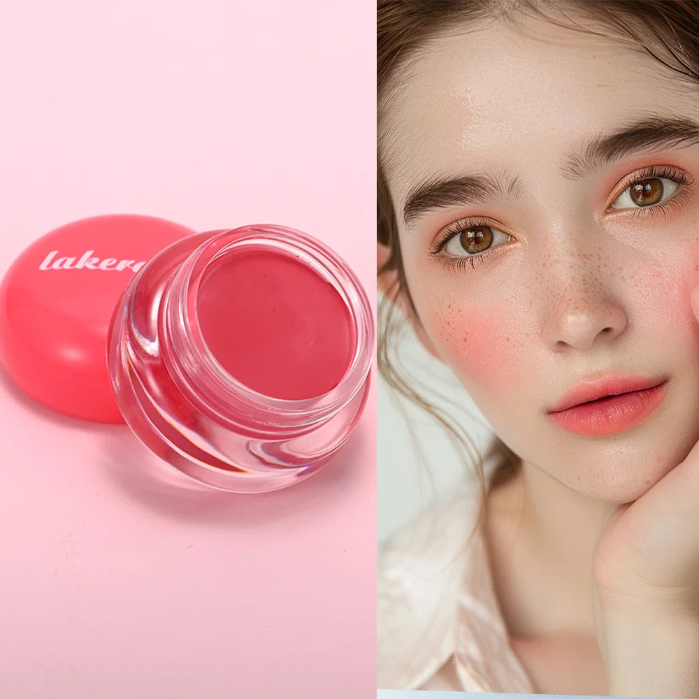 Lakerain Lip & Cheek Pudding Pot Blush | Soft Matte Multi-Use Cream Blush Oasis Select