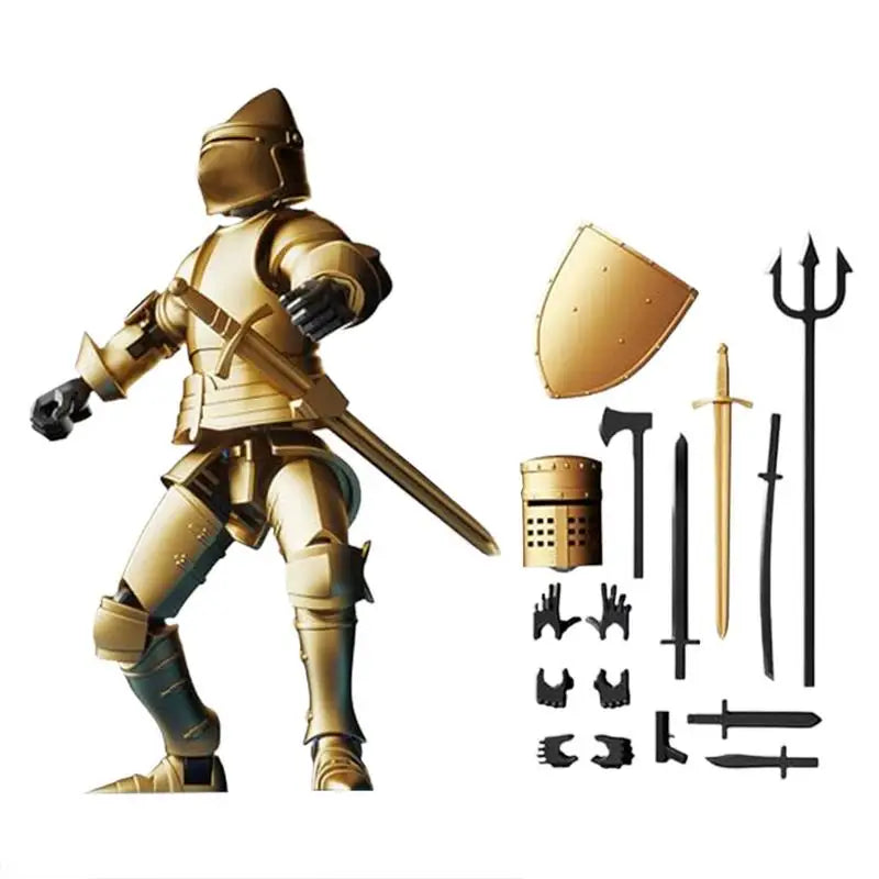 Medieval Action Figures Anime Figures Toys Movable Robot Multi-Jointed Dummys Fully Articulated Action Figures for Desk Display Oasis Select