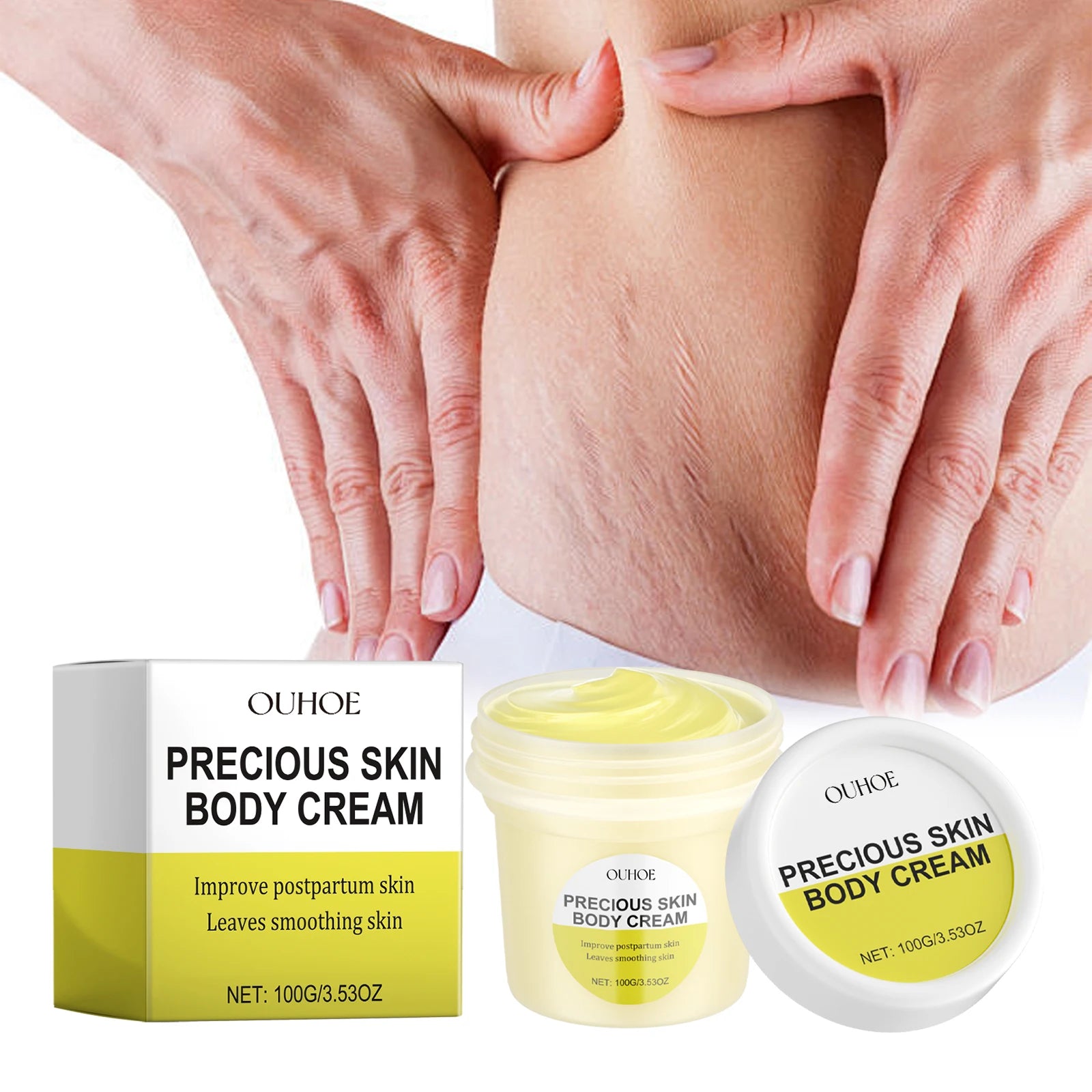 OUOHE Pregnancy Care Cream Moisturizes and Repairs Fine Lines on Postpartum Skin, Firming and Smoothing the Skin of the Body Oasis Select