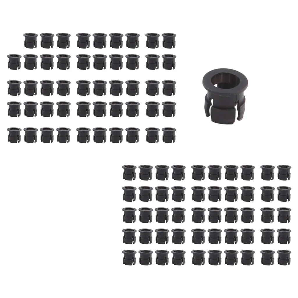 100 Pieces Black Plastic 5mm LED Clip Holder Display Panel Mount Cases Oasis Select