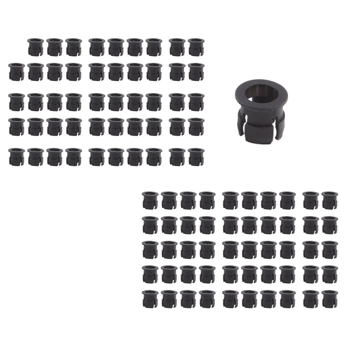 100 Pieces Black Plastic 5mm LED Clip Holder Display Panel Mount Cases Oasis Select