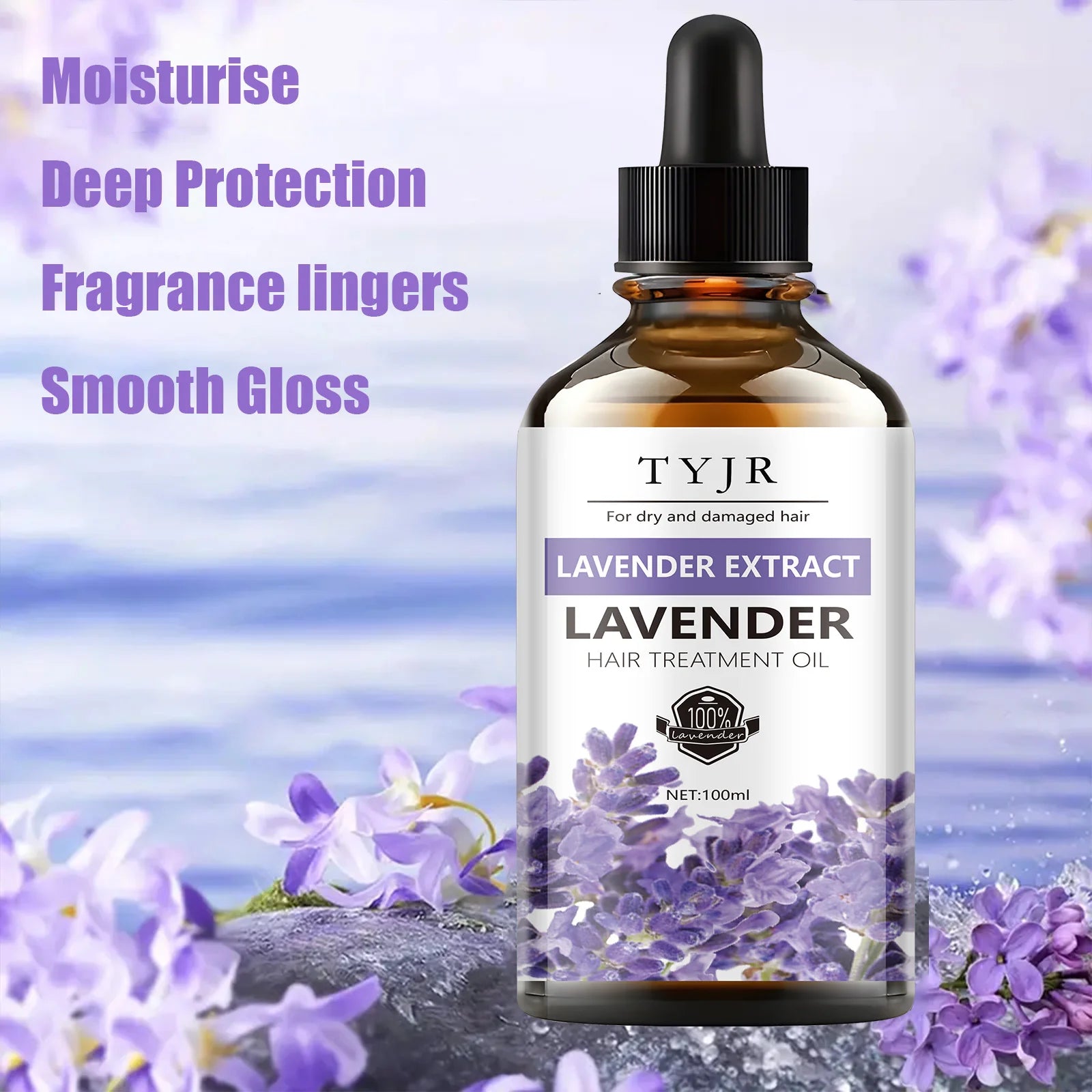 Lavender essential oil for skin care, massage, shower, diffuser relaxing essential oil for face, body, nails, hair, eyelashes Oasis Select