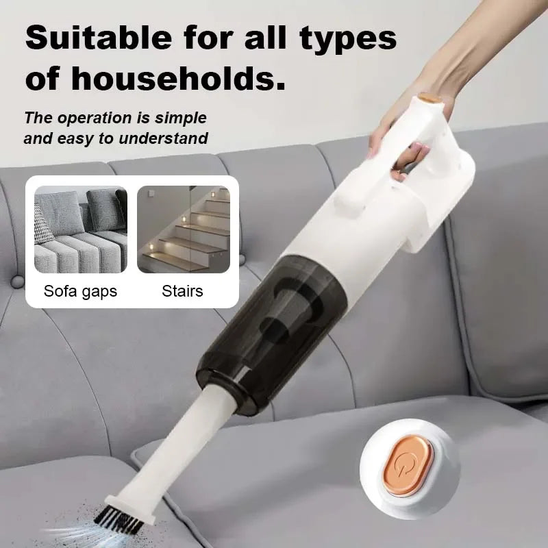 Wireless vertical handheld vacuum cleaner, 7000Pa strong suction, car/household vacuum cleaner, portable cleaner. Oasis Select