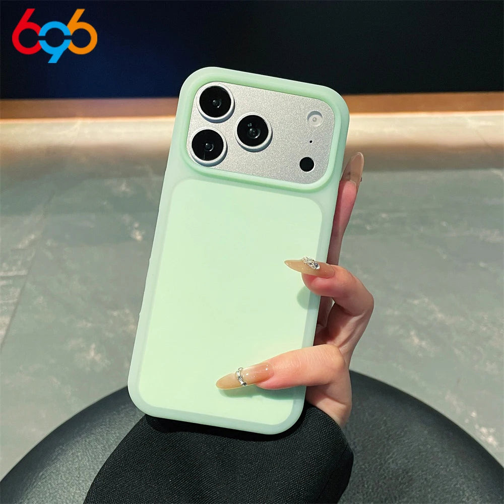Men Women Phone Case For Iphone 17Promax 17 Pro 15/16Promax 16 15 Promax Original Candy Jelly Color Matte Shell Shockproof Cover Oasis Select GN iPhone 15