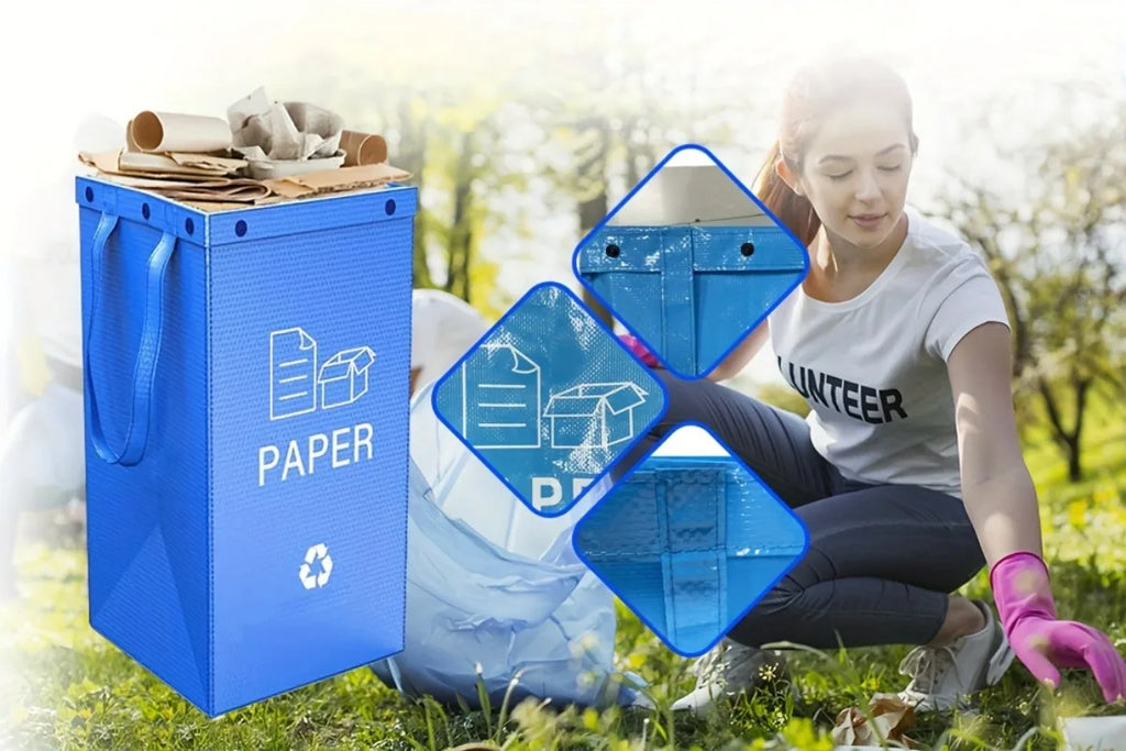 Large Capacity Foldable Trash Can of 120L Waterproof and Dirt-resistant Portable for Home Kitchen Outdoor Camping Yard Leaf Fall Oasis Select Blue