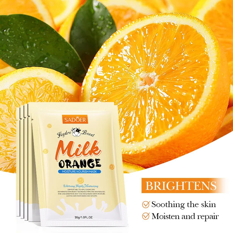 SADOER Vitamin C Avocado Sheet Masks – Hydrate & Brighten Face Sheet Mask Oasis Select