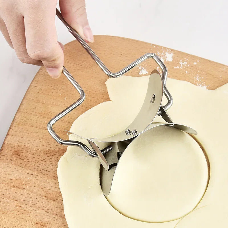 304 Stainless Steel Dough Circle Roller Machine Dumpling Maker Kitchen Pastry Embosser DIY Pie Ravioli Pasta Baking Accessories Oasis Select