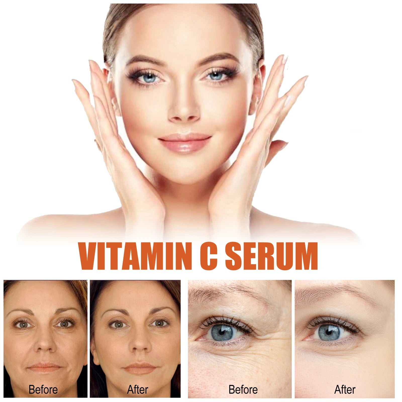 Vitamin C Face Serum Firming Lifting Brightening Skin Even Skin Tone Essence Improve Dullness Deep Moisturizing Facial Skin Care Oasis Select