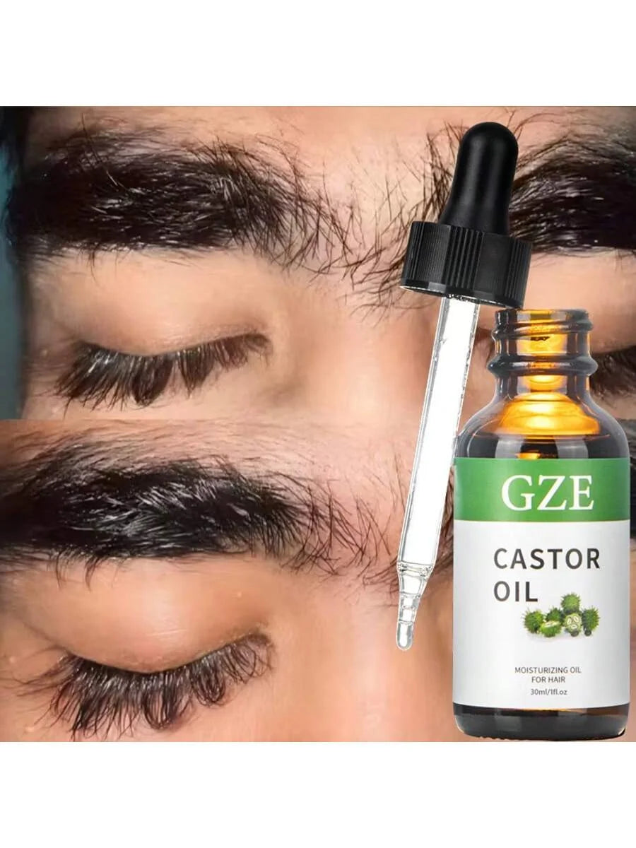 GZE Organic Castor Oil 1oz | Cold Pressed & Hexane Free