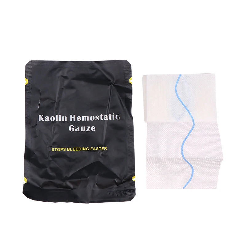 Kaolin Gauze Combat Hemostatic Outdoor Emergency Trauma Z-Fold Soluble For First Aid Kit Medical Wound Dressing Oasis Select