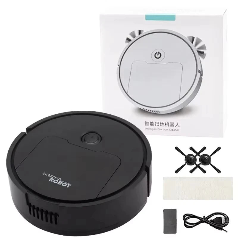 Automatic Electric Floor Vacuum Cleaner 3-in-1 1500Pa Sweeping Mop USB Rechargeable Wireless for Home And Office Use Oasis Select