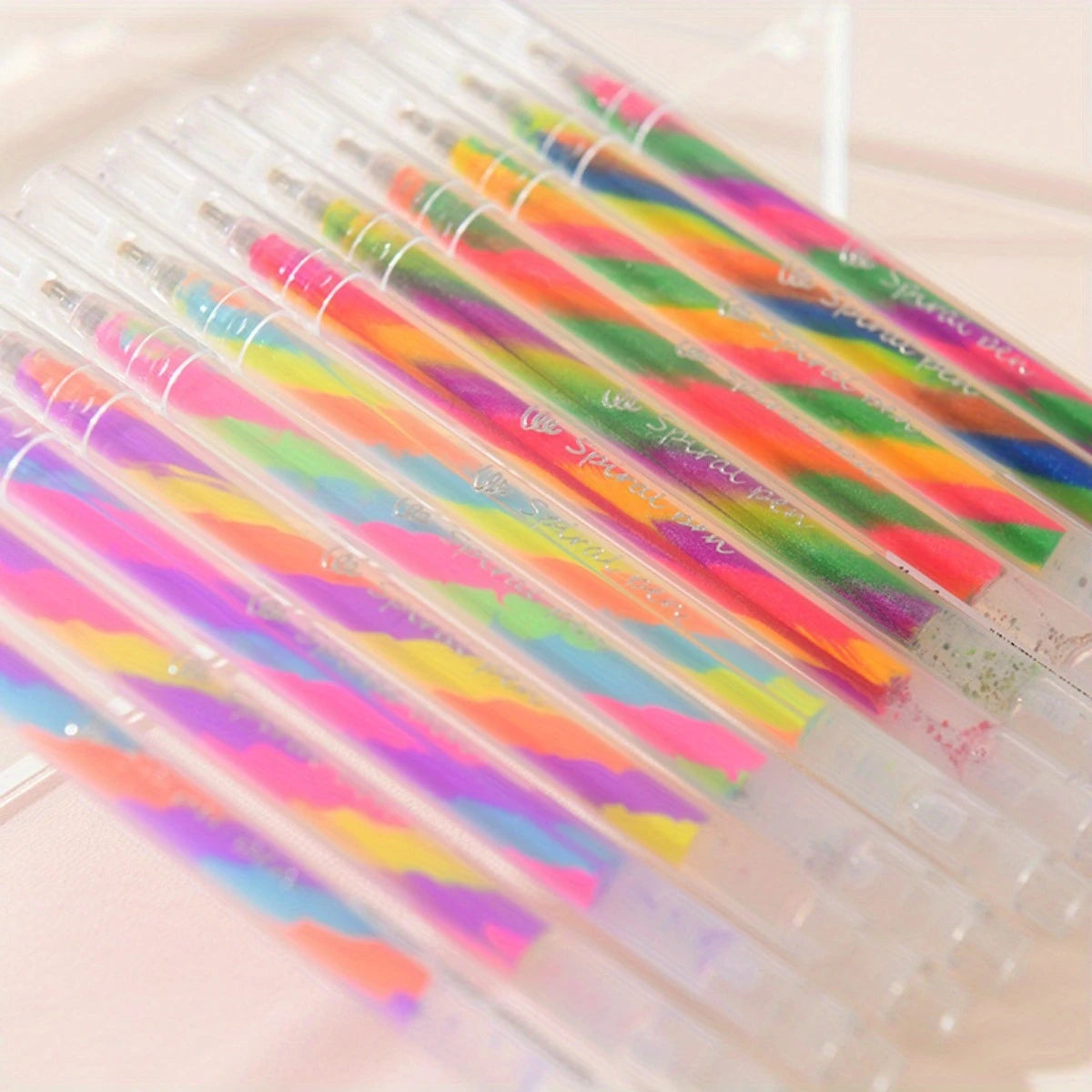 6pcs Glitter Gel Highlighter Pens Set - 1.2mm Vibrant Colors, Smooth Writing, Perfect for Journals, DIY Crafts, Greeting Cards, Oasis Select