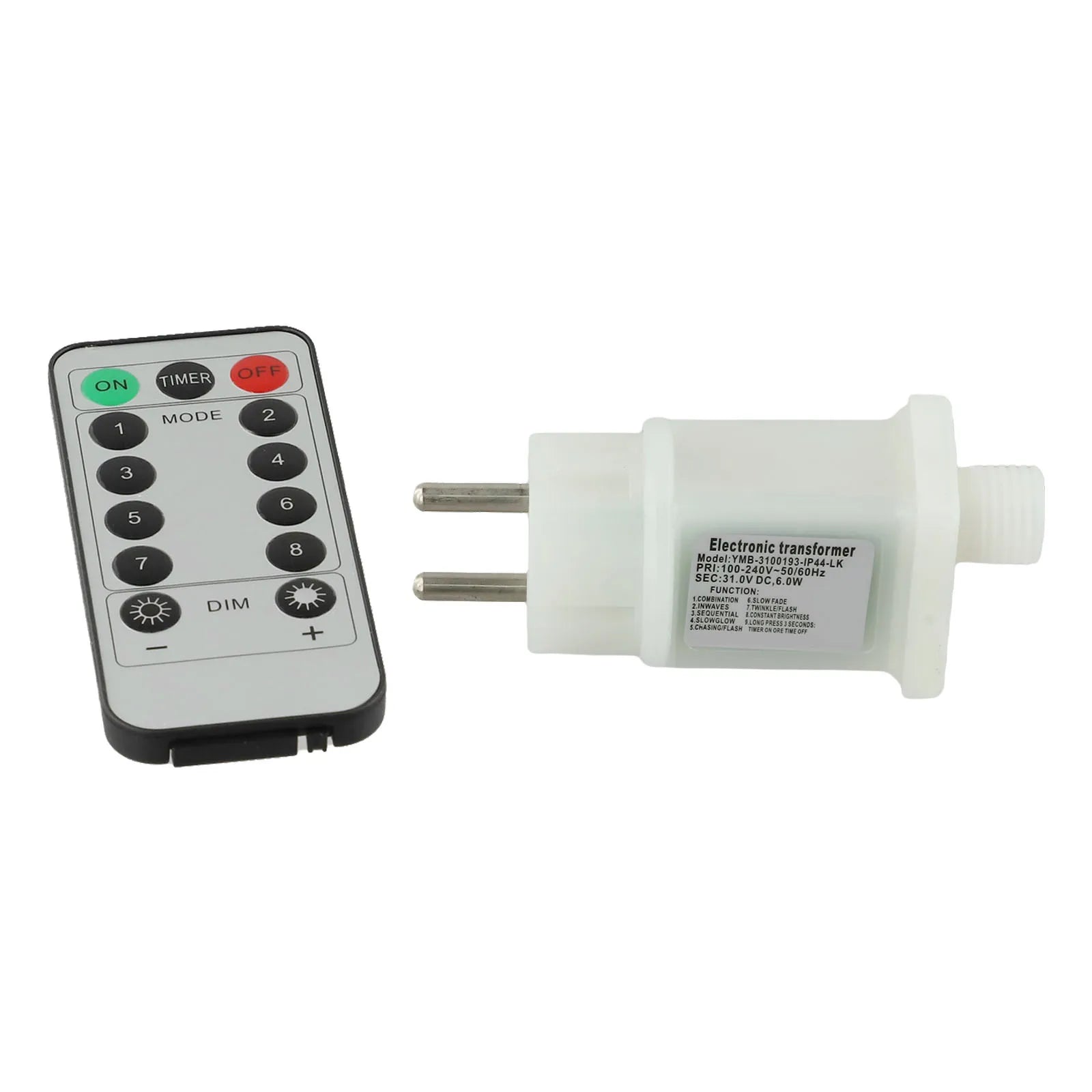 31V LED Adapter Remote Control Adapter Rated Power 6W 4 Brightness Levels 8 Lighting Functions Input Voltage 220V-240V Oasis Select