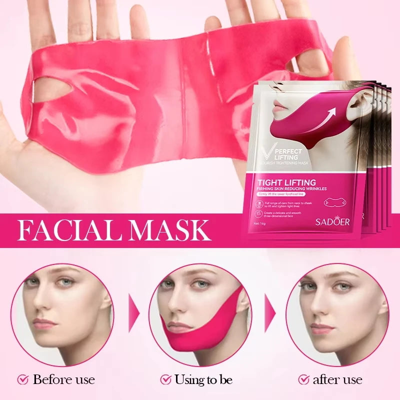 V-Shape Firming Face-lift Slimming Mask Removal Masseter Muscle Double Chin Face Fat Burning Anti-aging Beauty Products New Oasis Select