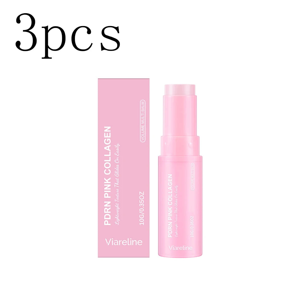 Pink Plump Multi-Effect Moisturizing Stick for Soft, Dewy Skin Face Moisturizer Stick Oasis Select 3boxed