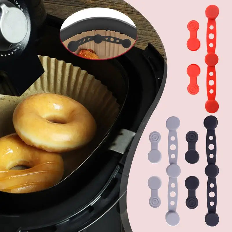Air Fryer Silicone Magnet Buckle Parts Air Fryer Magnets for Parchment Paper Liner Holder Replacement Parts for Holding Down Oasis Select
