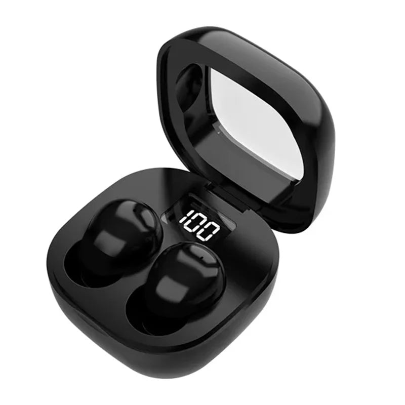 VIKEFON Bluetooth 5.3 Earphones Mini Headphones TWS Wireless Earbuds HIFI Stereo Noise Reduction Heasets with Microphones Oasis Select black