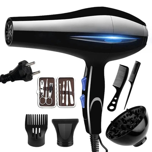 Hair Dryer 2200W Professional Powerful Hair Dryer Fast Heating Hots And Cold Adjustment Ionic Air Blow Dryer with Air Collecting Oasis Select