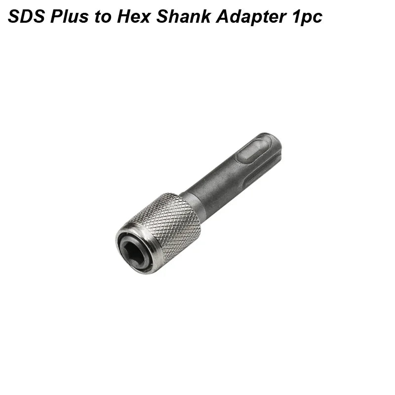 SDS Plus Convert To 1/4 Hex Shank Adapter Hexagonal Converter Electric Hammer Power Screwdriver Bit Holder Socket Impact Driver Oasis Select SDS Adapter Hex 1pc