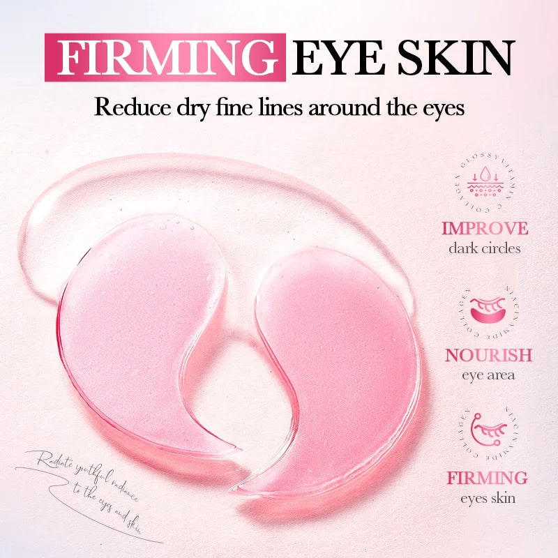 BIOAQUA 80pc Collagen Eye Mask – Dark Circles & Anti-Aging Under Eye Patches Oasis Select