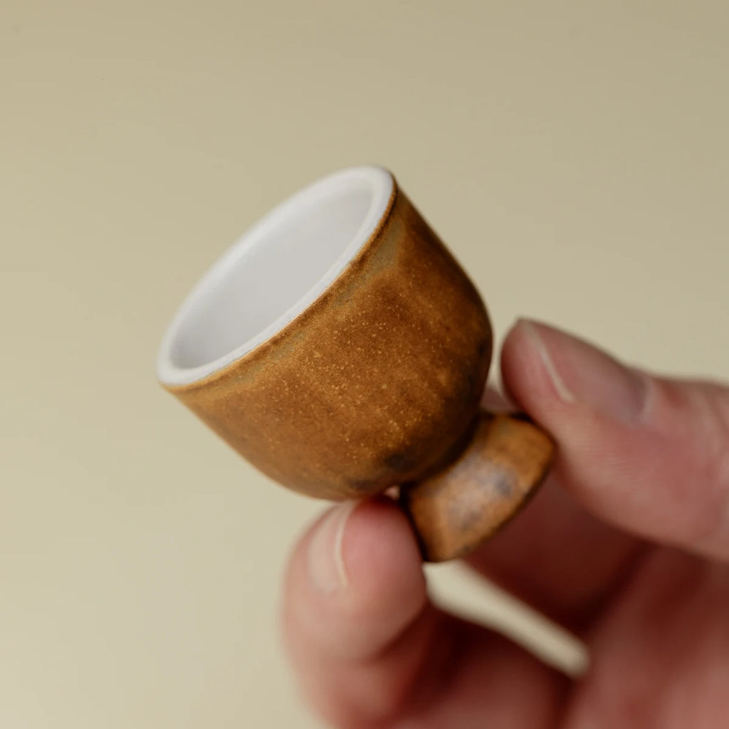 A Set of Simple Earthenware Drinking Utensils for One Person A Decanter A Ceramic Kiln-changed Wine Pot and Wine Cups Oasis Select