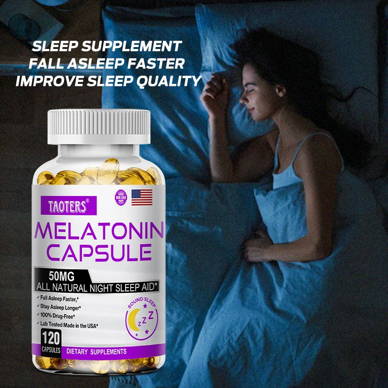 Melatonin Capsules 120ct – Non-GMO & Gluten-Free Sleep Support